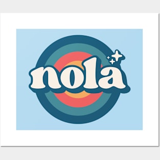 Vintage NOLA Sunset Seal // Retro City Emblem for New Orleans, Louisiana Posters and Art